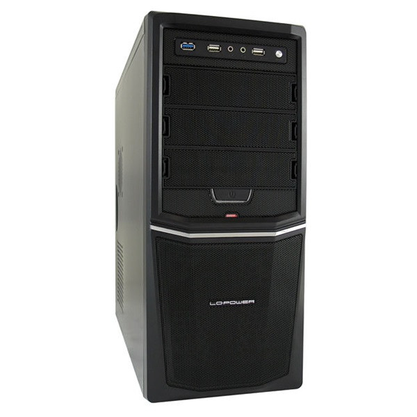 Lc-power számítógépház - pro-924b 420w (fekete, fekete belső, matx/atx, 1xusb3.0, 2xusb2.0, 420w táp)