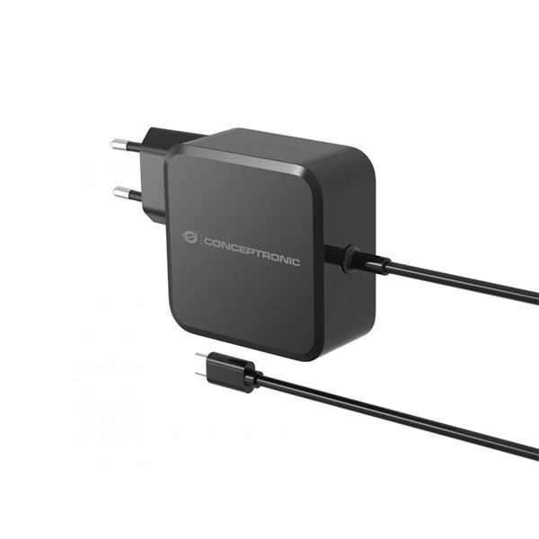 Conceptronic univerzális töltő adapter - ozul05be (usb-c, 100w, 3,3-21v, fekete, 1,8m)