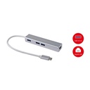 Equip multifunkciós átalakító - 133481 (bemenet: usb-c, kimenet: 3x usb3.0/rj45(gigabit))