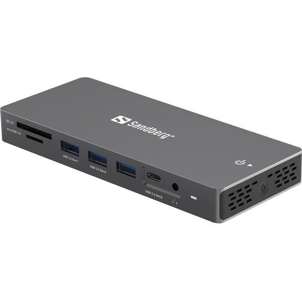 Sandberg notebook dokkoló - usb-c 13in1 dockingstation pro