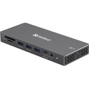 Sandberg notebook dokkoló - usb-c 13in1 dockingstation pro