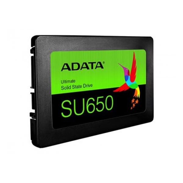 Adata ssd 256gb - su650 (3d tlc, 2,5", sata3, r/w: 520/450 mb/s)