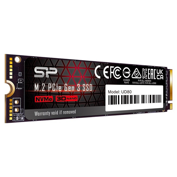 Silicon power ssd - 250gb ud80 (r:3400mb/s; w:3000 mb/s, nvme 1.4 támogatás, m.2 pcie gen 3x4)