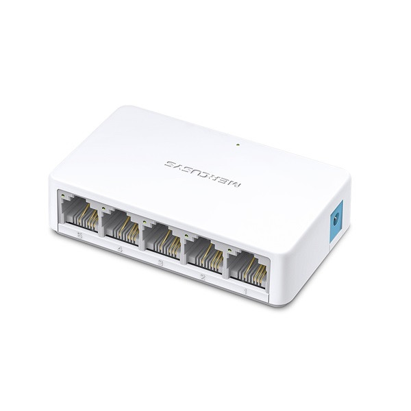 Mercusys switch - ms105 (5 port 100mbps; műanyag ház)