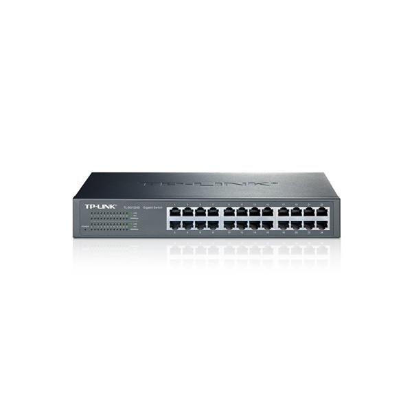Tp-link switch  - tl-sg1024d (24 port, 1000mbps; fém ház)