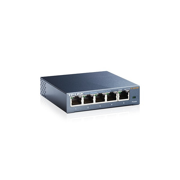 Tp-link switch  - tl-sg105 (5 port, 1000mbps; fém ház)