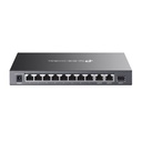 Tp-link switch  poe - ds111p (8x 100mbps + 2x 1gbps + 1x 1gbps sfp port; 8x at poe+ port; 65w)