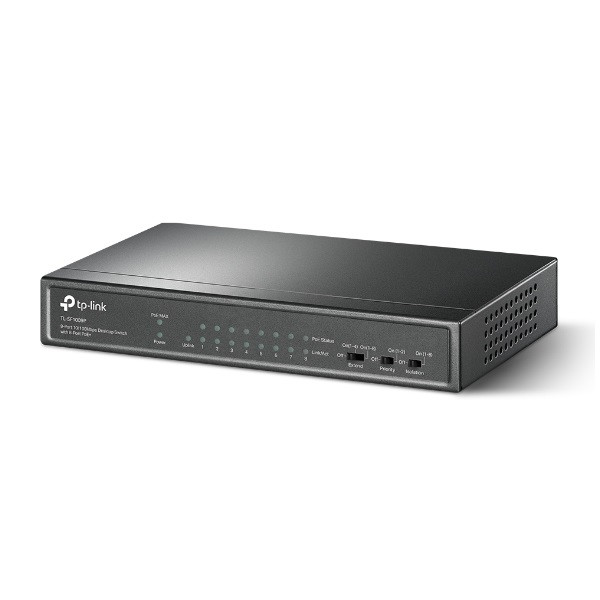 Tp-link switch  poe - tl-sf1009p (9port 100mbps; 8 af/at poe+ port; 65w)
