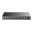 Tp-link switch  poe - tl-sl1311p (11port; 8x 100mbps af/at poe+ port; 2x 1gbps port; 1x 1gbps sfp; 65w)