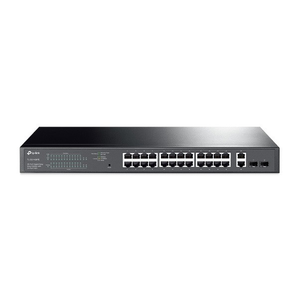 Tp-link switch easy smart poe - tl-sg1428pe jetstream™ (26 port 1gbps; 24x af/at poe+ port; 2x sfp port; 250w)
