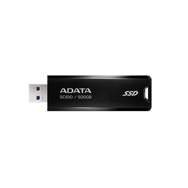 Adata külső ssd 1tb - sc610 (usb 3.2 gen.2, r/w: 550/500 mb/s, usb stick, fekete)