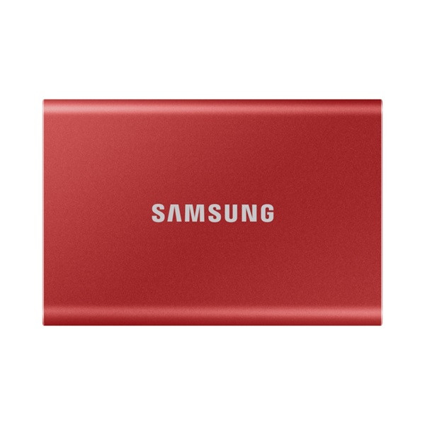 Samsung külső ssd 2tb - mu-pc2t0r/ww (t7 external, piros, usb 3.2, 2tb)
