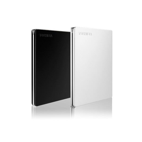 Toshiba külső hdd 2.5" - 2tb canvio slim fekete (usb 3.0; ~5gbps; ntfs; szálcsiszolt alumínium)