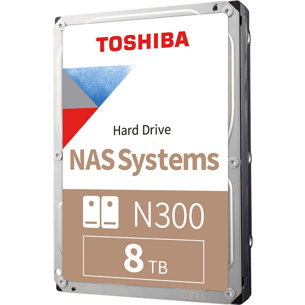 Toshiba belső hdd 3.5" - n300 high-reliability 8tb (retail; nas, raid-, multimédiás kiszolgálótárhely; 256mb / 7200rpm)