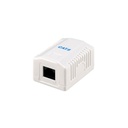Equip fali aljzat - 235213 (1 port, cat6, utp, fehér)