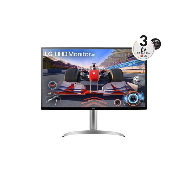 Lg monitor 32" - 32uq750p-w (va; 16:9; 4k 3840x2160; 4ms; 400cd; 144hz; hdmix2; dp; usb-c; freesync, spkr, pivot)
