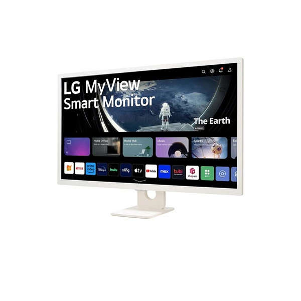 Lg monitor 32" smart - 32sr50f-w (ips; 16:9; 1920x1080; 8ms; 250cd; hdmi, usb, bluetooth, hangsz., Hdr, webos, airplay)