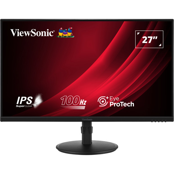 Viewsonic monitor 27" - va2708-hdj (ips, 100hz 16:9, fhd, 99% srgb, 5ms, 250cd/m2, d-sub, hdmi, dp, vesa, mag.áll. forg)