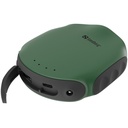 Sandberg akkubank - survivor powerbank 10000 (csatlakozók: microusb+usb-a, ipx6 vízálló, lámpa+iránytű, zöld)