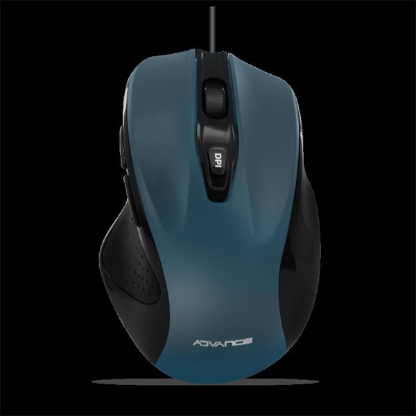 Advance egér - shape 6d (3200 dpi, 6 gomb, ergonomikus, kék)