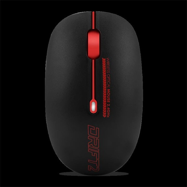 Advance egér vezeték nélküli - drift 2 (1600 dpi, 3 gomb, piros)