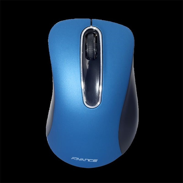Advance egér vezeték nélküli - shape 3d (1600 dpi, 3 gomb, ergonomikus, kék)