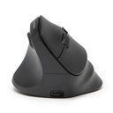 Bluestork vezeték nélküli egér - m-wl-ergo-lumi-l (ergonomic, rechargeable, balkezes, 2400 dpi, 6 gomb, optikai, fekete)