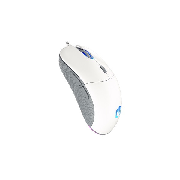 Endorfy egér - gem plus onyx (19 000 dpi, argb, pixart chip, optikai, 1,8m, fehér)