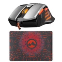 Everest egér gamer és egér pad - sgm-x7 pro (7200dpi, 7 gomb, harisnyázott kábel, fekete)