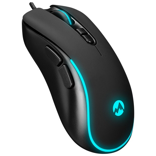 Everest gamer egér - sm-g58 x-hammer  (7200 dpi, 7gomb, 1,5m harisnyázott kábel,optikai, fekete, rgb led)