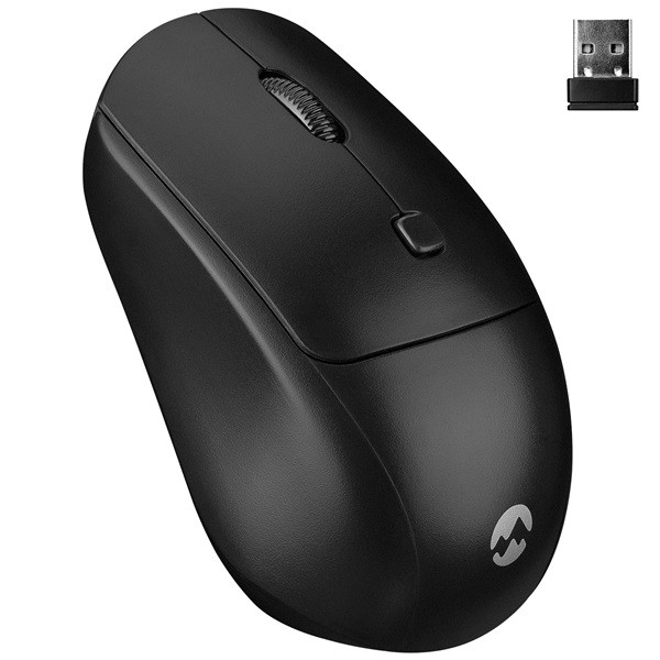 Everest vezeték nélküli egér - sm-320 black (1600 dpi, 4gomb, optikai, fekete)