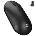 Everest vezeték nélküli egér - smw-399 black rechargeable super quiet (1600 dpi, 3 gomb, optikai, fekete)