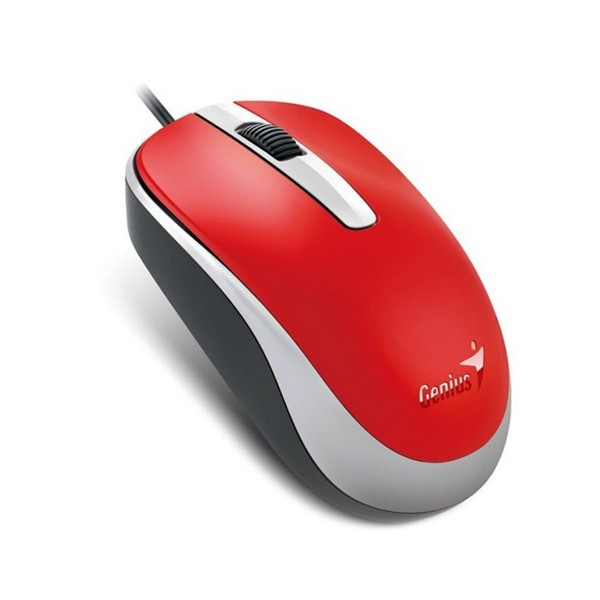 Genius egér - dx-120 (vezetékes, 1000 dpi, 3 gomb, usb, piros)