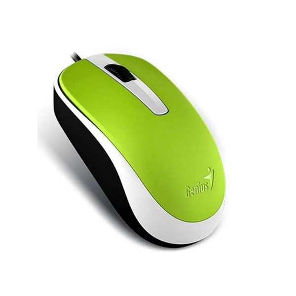 Genius egér - dx-120 (vezetékes, 1000 dpi, 3 gomb, usb, zöld)