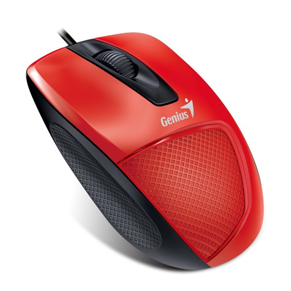 Genius egér - dx-150x (vezetékes, 1000 dpi, 3 gomb, usb, piros)