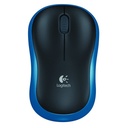 Logitech egér - m185 (vezeték nélküli, optikai, notebook, 1000 dpi, kék)