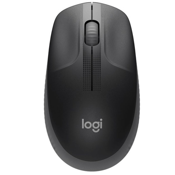 Logitech egér - m190  (vezeték nélküli, teljes méretű, optikai, usb, fekete)
