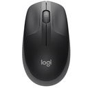 Logitech egér - m190  (vezeték nélküli, teljes méretű, optikai, usb, fekete)