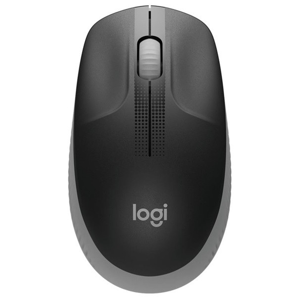 Logitech egér - m190  (vezeték nélküli, teljes méretű, optikai, usb, középszürke-fekete)
