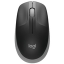 Logitech egér - m190  (vezeték nélküli, teljes méretű, optikai, usb, középszürke-fekete)