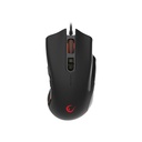 Rampage egér gamer - smx-r22 phoenix (4800dpi, 7 gomb, makro, rgb led, 1,6m harisnyázott kábel, fekete)
