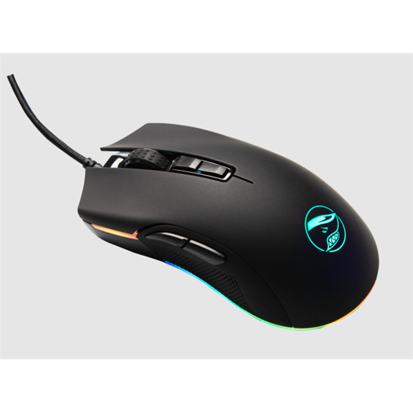 Shark gaming egér - shark velocity m70 gaming (optikai, 12000dpi, 7 gomb, rgb, pmw3360, fekete)