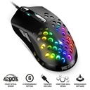 Spirit of gamer egér - elite-m80 (optikai, 4200dpi, 6 gomb, harisnyázott kábel, fekete)