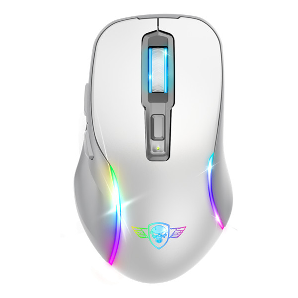 Spirit of gamer egér vezeték nélküli  - elite-m50 white (optikai, 8000dpi, 1000hz, 6 programozható gomb, rgb, fehér)