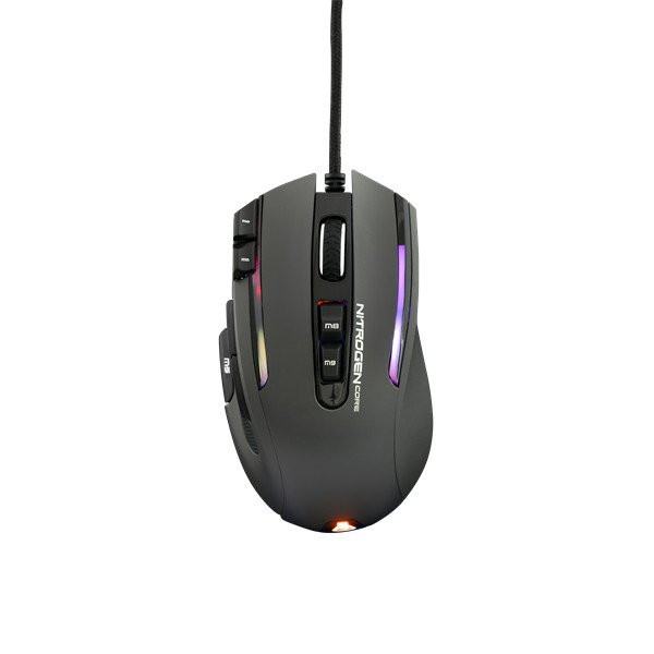 The g-lab gamer egér - kult nitro core (10000 dpi, 11 gomb, makro, 1,8m kábel, rgb led, fekete)