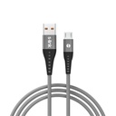 S-link kábel - sl-stm60m (3a, 12w, gyorstöltés, microusb, 100cm adat+töltőkábel, szürke)