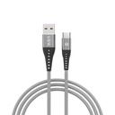 S-link kábel - sl-stm60t (3a, 12w, gyorstöltés, type-c, 100cm adat+töltőkábel, szürke)
