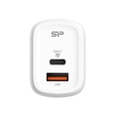 Silicon power telefon töltő - qm25, 1db type-c + 1db usb-a qc3.0 (30w töltő, eu verzió)