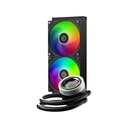 Id-cooling cpu water cooler - fx240 inf (27.2db; max. 98,54 m3/h; 2x12cm, fekete)