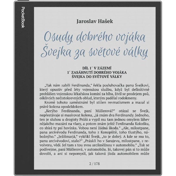 Pocketbook e-reader pb1042-m-ww inkpad  eo szürke (10,3" e-ink kaleido, auto. háttérv., 2,3ghz,64gb,4000mah,wifi, bt)